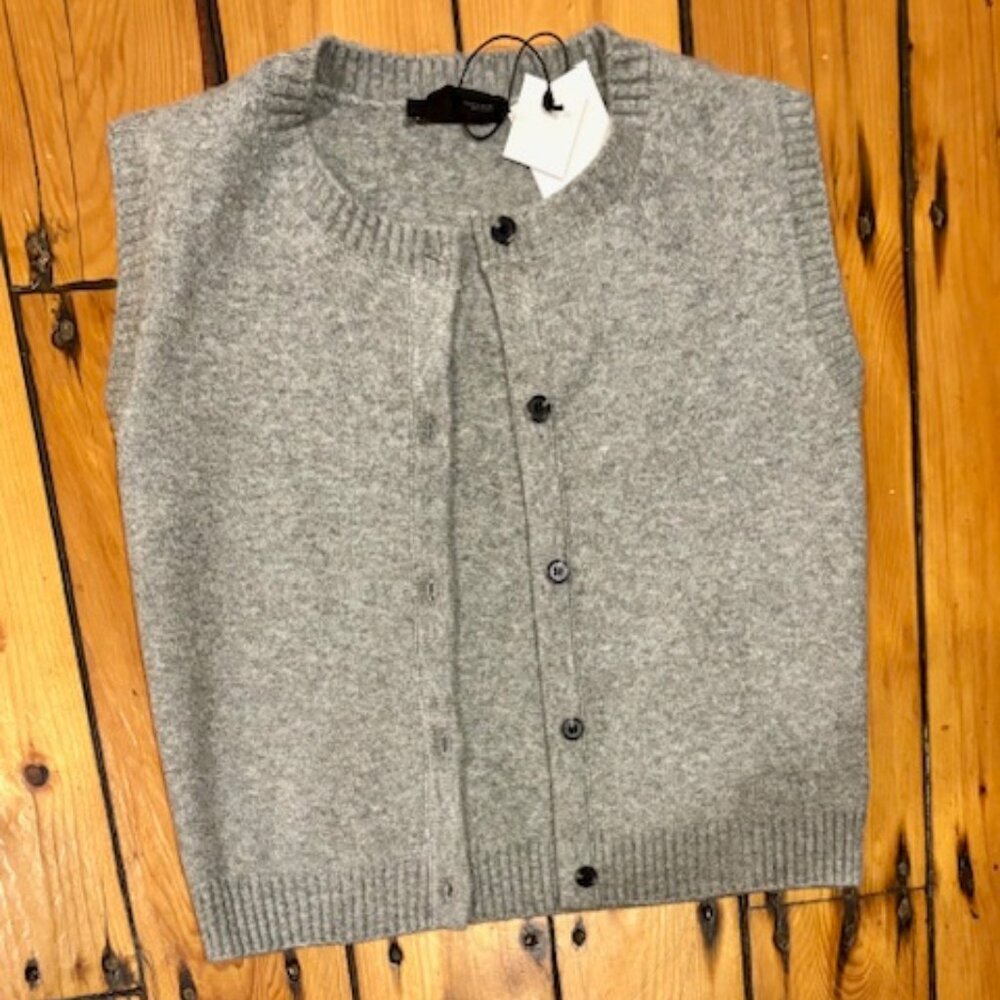 ZARA Women's Gray Soft Knit Vest Size Small New With Tags - Picture 5 of 7